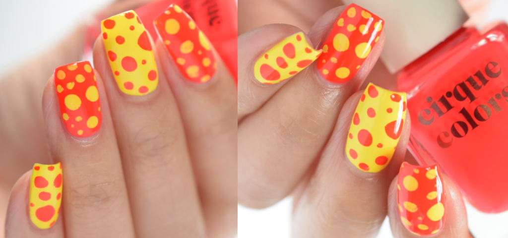 Minimalist Nail Art Ideas That Aren't Boring : Orange and Red Nails